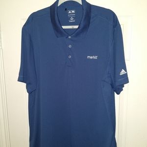 Adidas Golf Puremotion Short Sleeve Polo Shirt Men's sz 2XL Markit Logo
